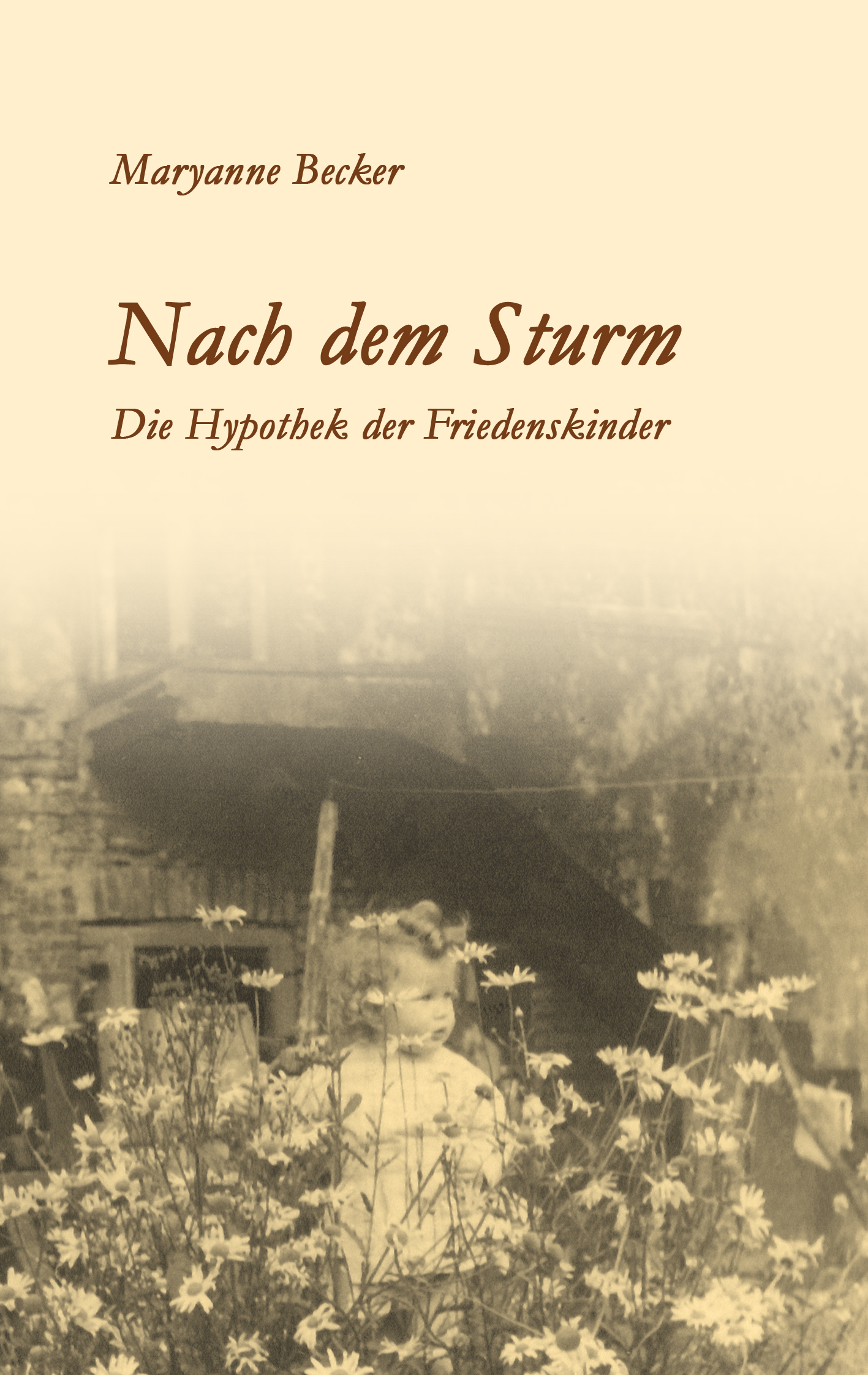 'Nach dem Sturm', Vordere Umschlagseite des Buches
